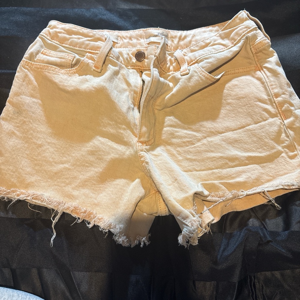 Women's Tan Denim Shorts